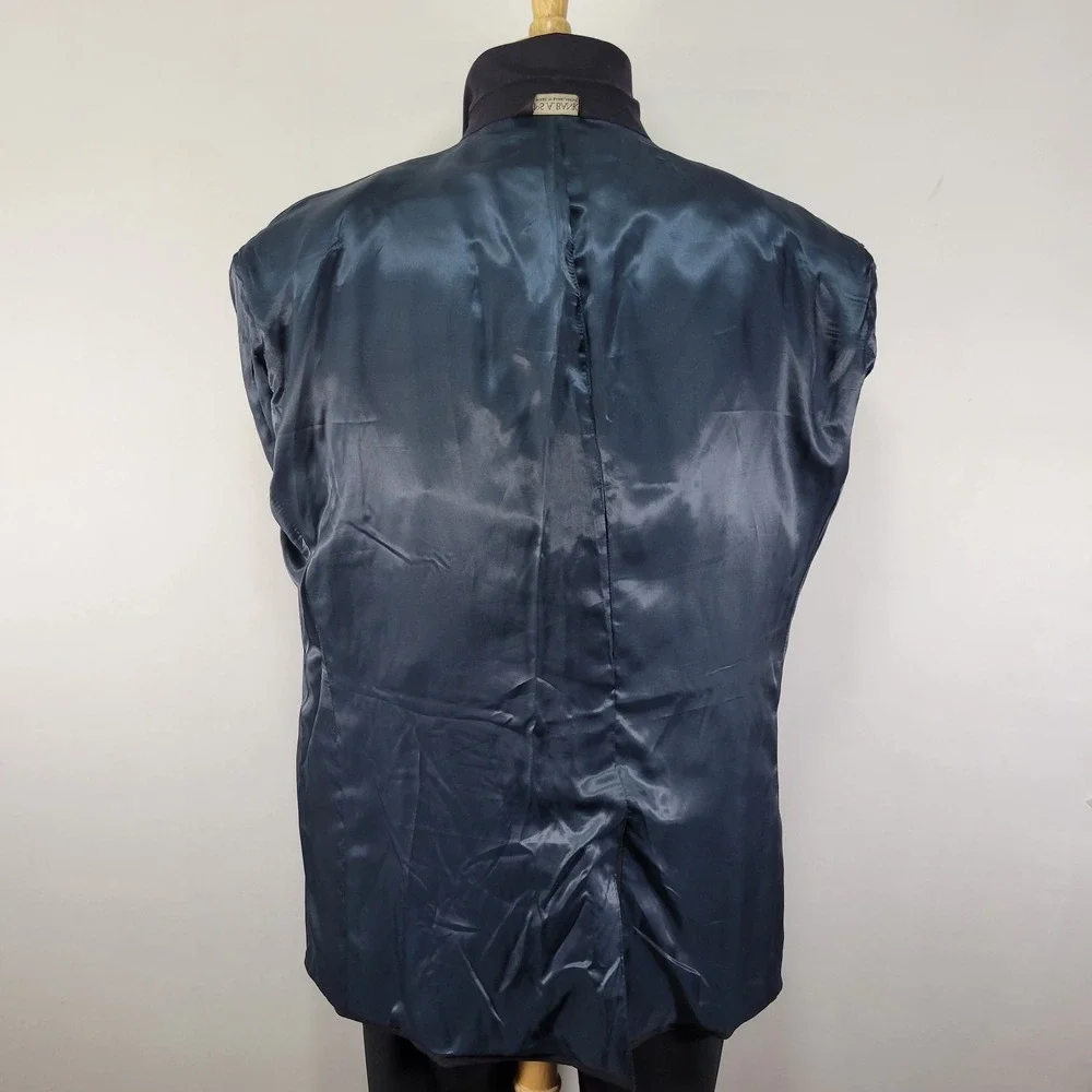 JOS A BANK Men's Sport Coat Blazer Two Golden Button Navy Twill‎ Wool Size 40R
